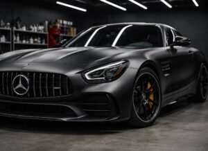 Matte car finish protected with ceramic coating in Dubai