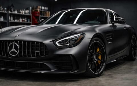 Matte car finish protected with ceramic coating in Dubai