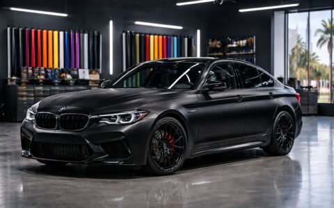 vinyl wrap lifespan in Dubai showing condition of wrapped cars